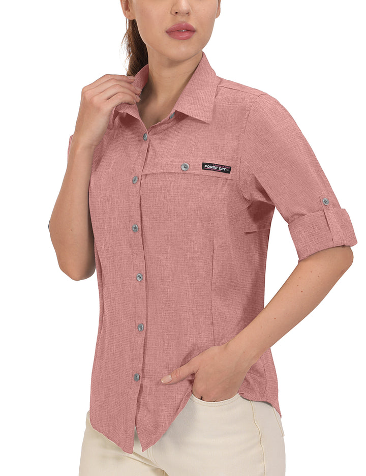 Women's UPF 50+ UV Protection Air-Holes Tech Shirt YZF US-DK