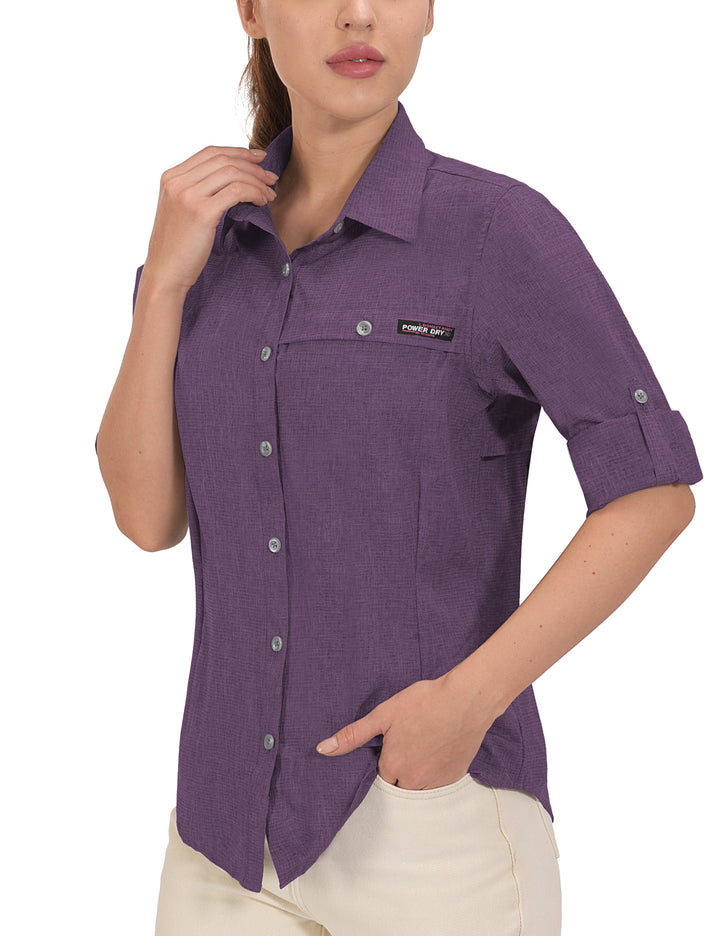 Women's UPF 50+ UV Protection Air-Holes Tech Shirt YZF US-DK