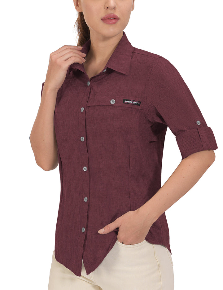 Women's UPF 50+ UV Protection Air-Holes Tech Shirt YZF US-DK