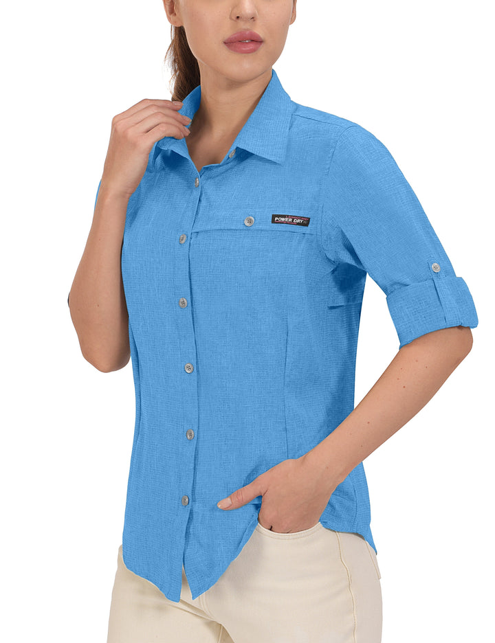 Women's UPF 50+ UV Protection Air-Holes Tech Shirt YZF US-DK