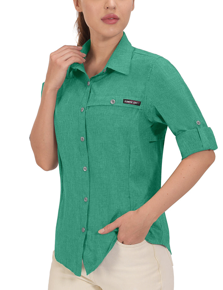 Women's UPF 50+ UV Protection Air-Holes Tech Shirt YZF US-DK