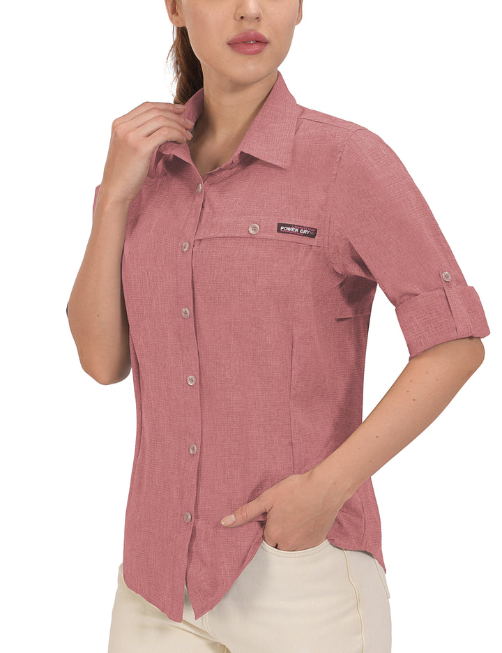 Women's UPF 50+ UV Protection Air-Holes Tech Shirt YZF US-DK