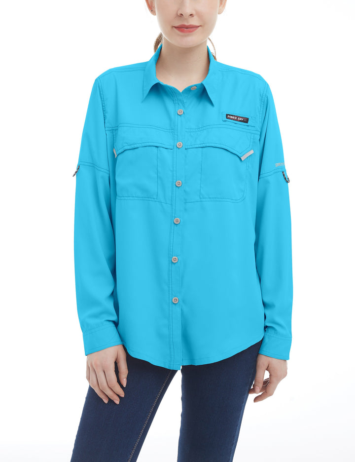 Women's UPF 50+ Breathable Long Sleeve Fishing Shirt YZF US-DK