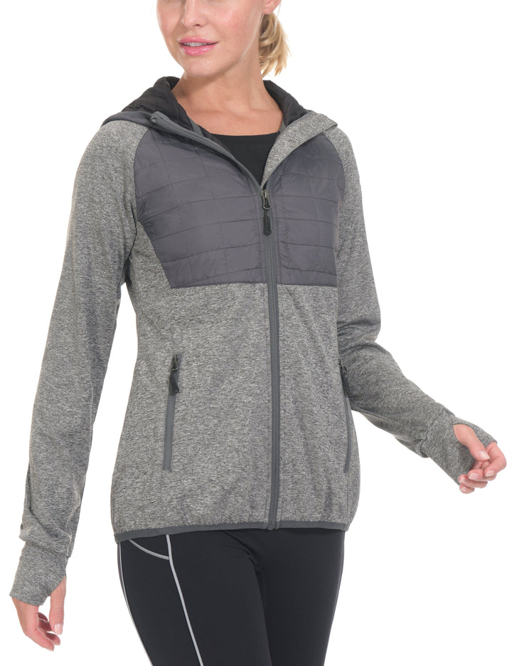 Women's  warm Lightweight Quick Dry Running Jacket YZF US-DK
