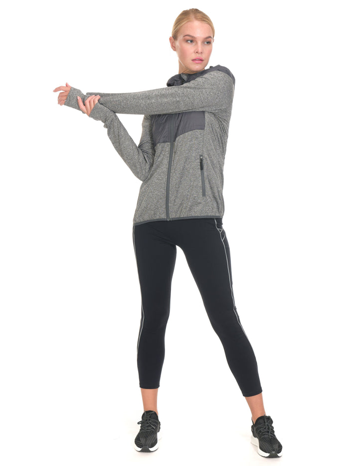 Women's  warm Lightweight Quick Dry Running Jacket YZF US-DK