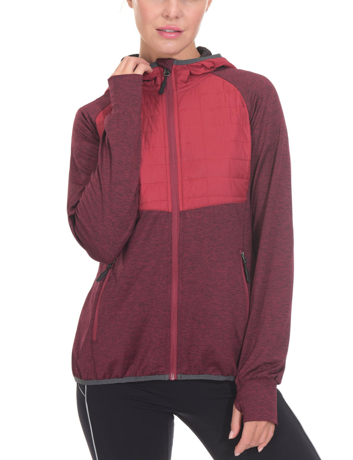 Women's  warm Lightweight Quick Dry Running Jacket YZF US-DK