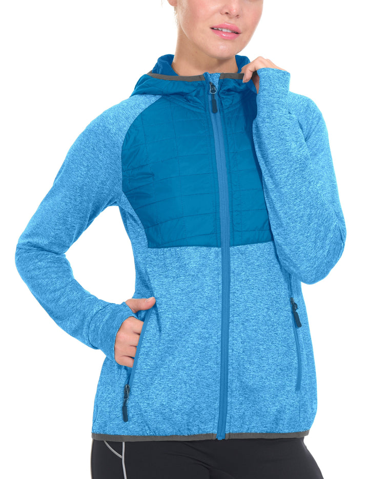 Women's  warm Lightweight Quick Dry Running Jacket YZF US-DK