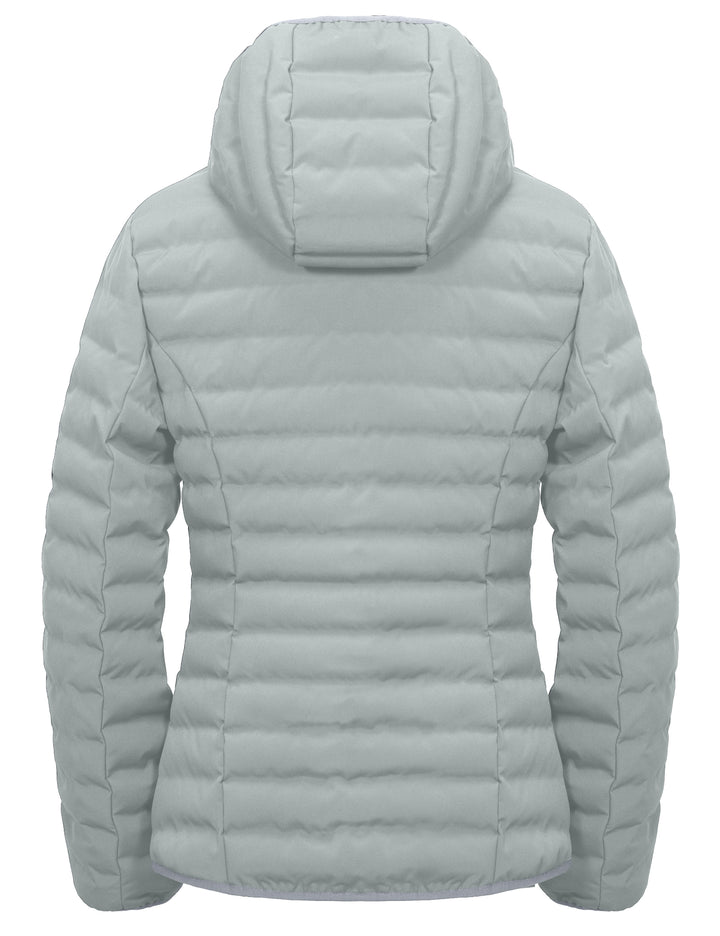 Women's Warm Waterproof Puffer Hooded Jacket YZF US-DK