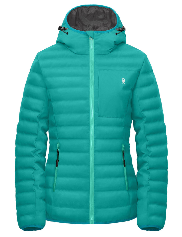 Women's Warm Waterproof Puffer Hooded Jacket YZF US-DK