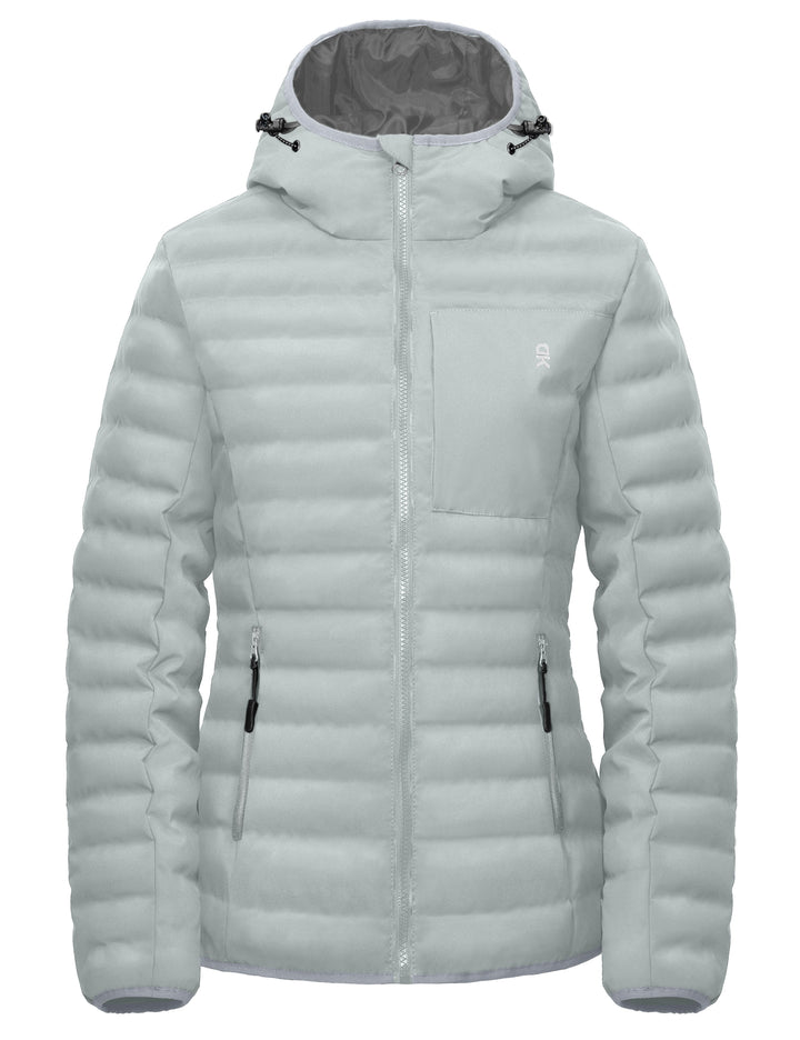 Women's Warm Waterproof Puffer Hooded Jacket YZF US-DK