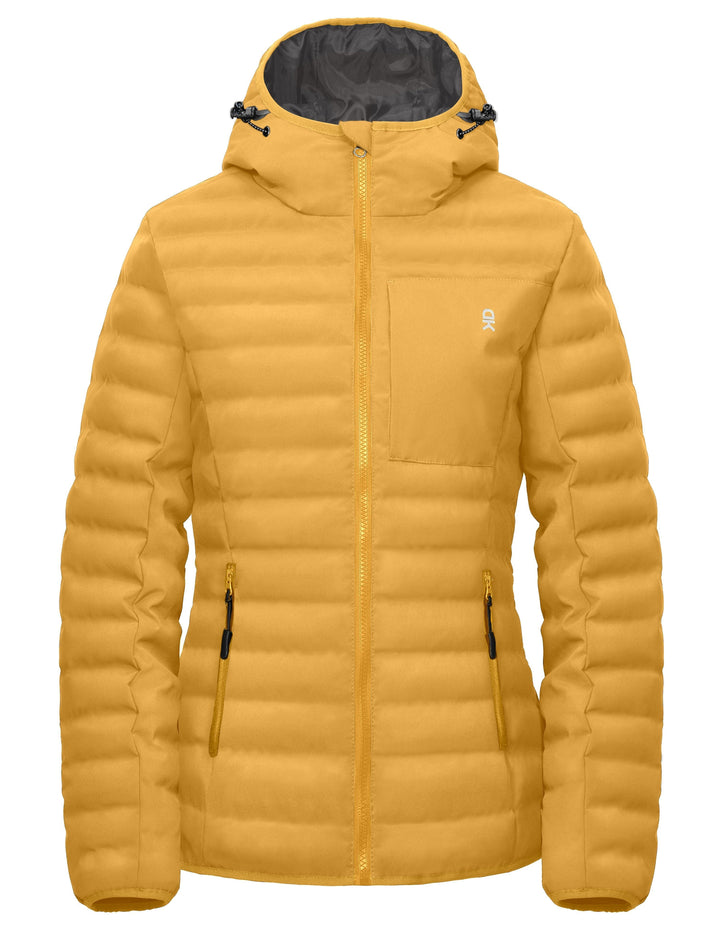 Women's Warm Waterproof Puffer Hooded Jacket YZF US-DK