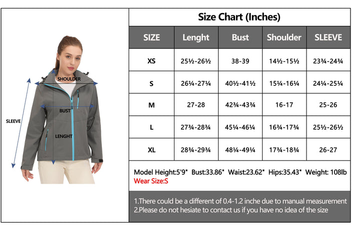 Women's Waterproof Breathable Detachable Hood Jacket YZF US-DK