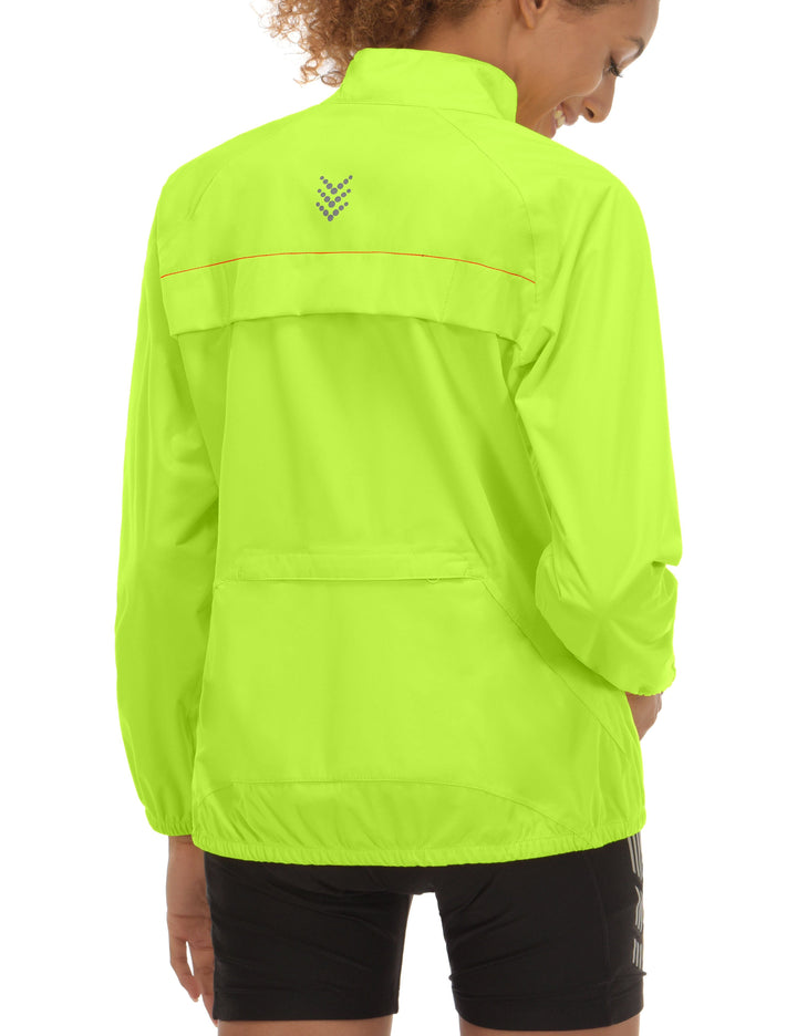 Women's Waterproof Cycling Running Packable Rain Jacket YZF US-DK